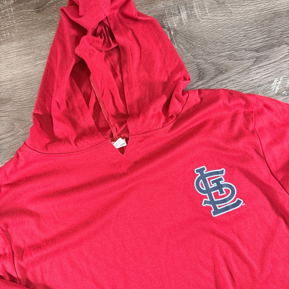 St. Louis Cardinals Lightweight Hoodie Size XL Cardinals down the Sleeve